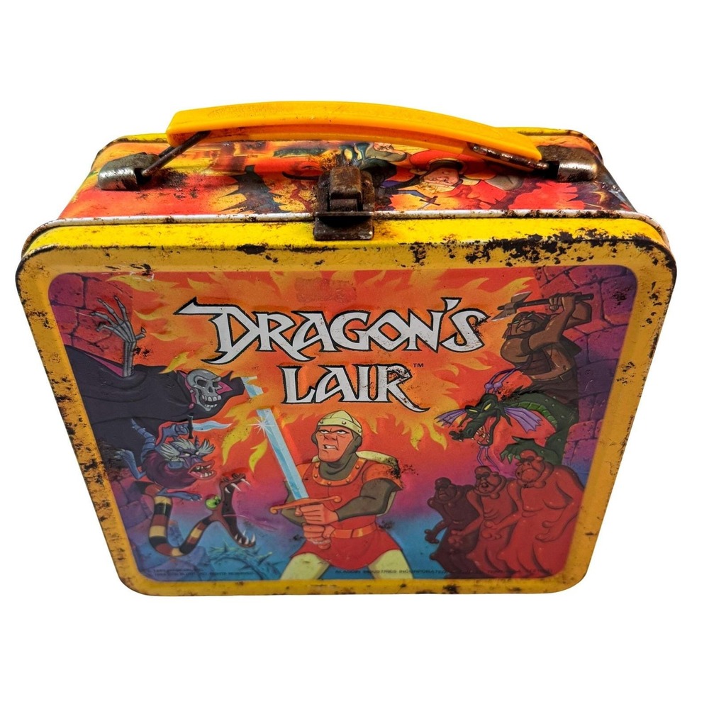 Aladdin Dragon's Lair 1983 Lunch Box Metal Don Bluth Arcade Game Retro Kidcore